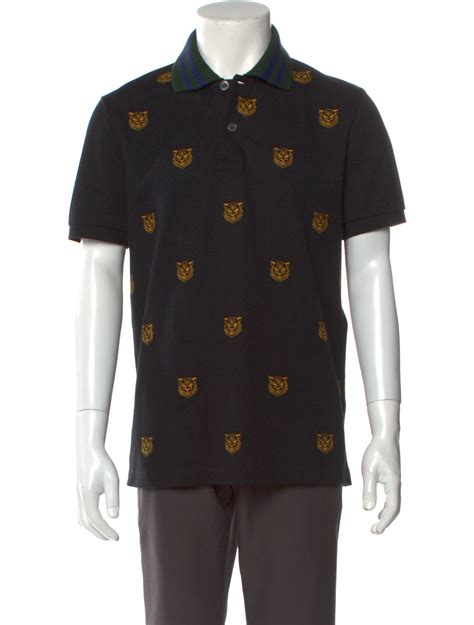 gucci polo pocket tiger|Gucci Tiger Print Polo Shirt, $620 .